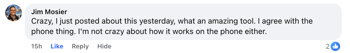 Jim Mosier calling Wispr Flow an amazing tool