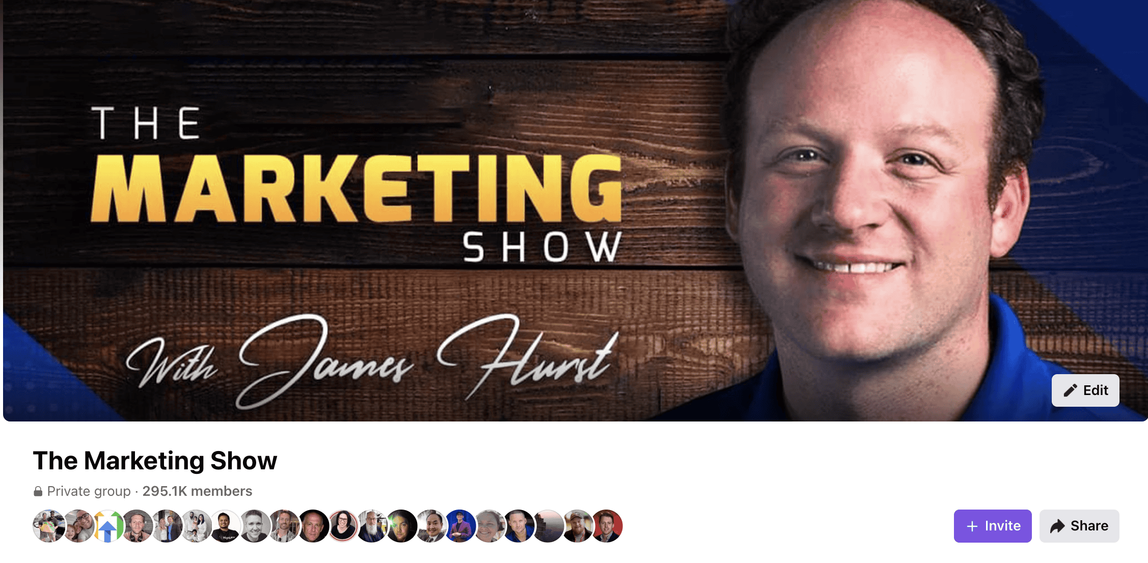 the marketing show facebook group